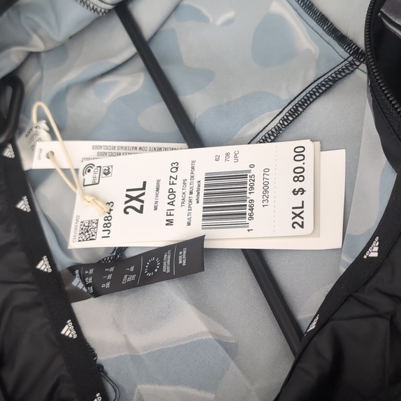 Adidas M FI AOP FZ Q3 men's track top - Picture 4 of 6